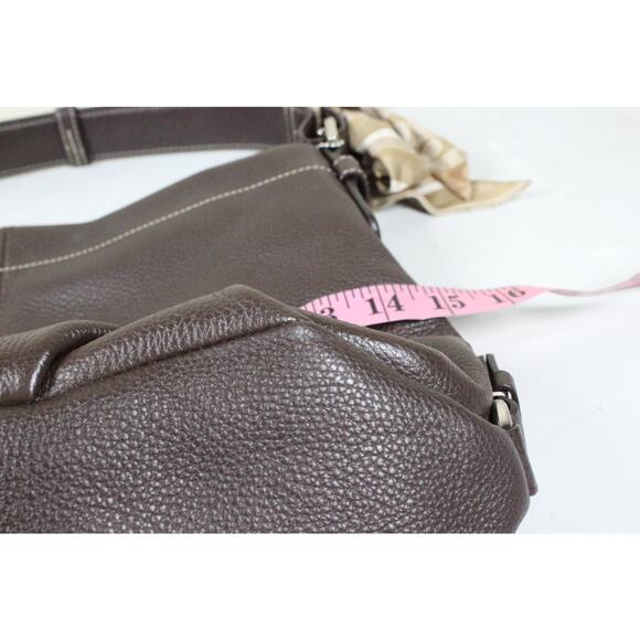 Coach Legacy Pebbled Leather Hobo Bag Chocolate Brown F15064 - Picture 5 of 6